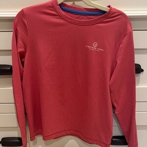 Vineyard Vines Kids Charleston Coral Long Sleeve Activewear Tee